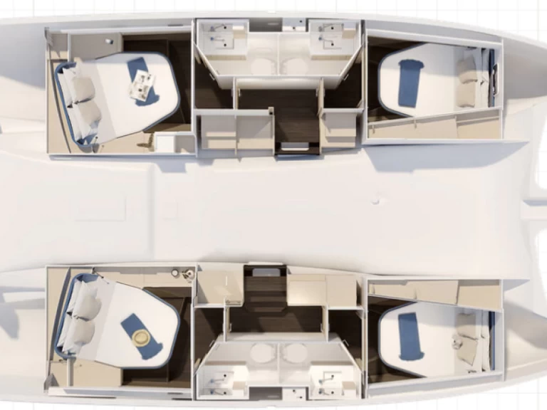 Noleggiare una Fountaine Pajot Fountaine Pajot FP 41 Quatuor 4 a Lávrio
