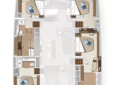 Noleggio barche Ellinikó economico Lagoon Sixty 5