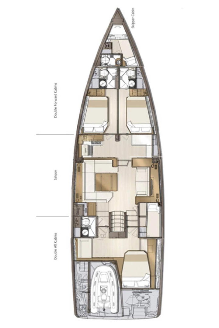 Noleggio Barca a vela con o senza skipper Jeanneau a Ellinikó