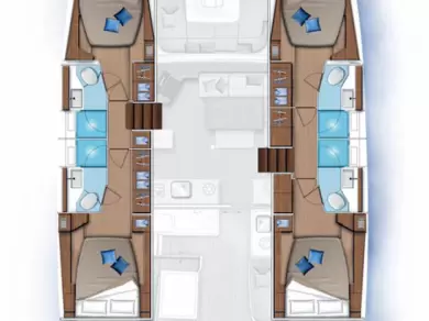 Noleggio barche Eden Island economico Lagoon 46