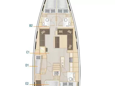 Hanse Hanse 548 da affittare a  Seget Donji
