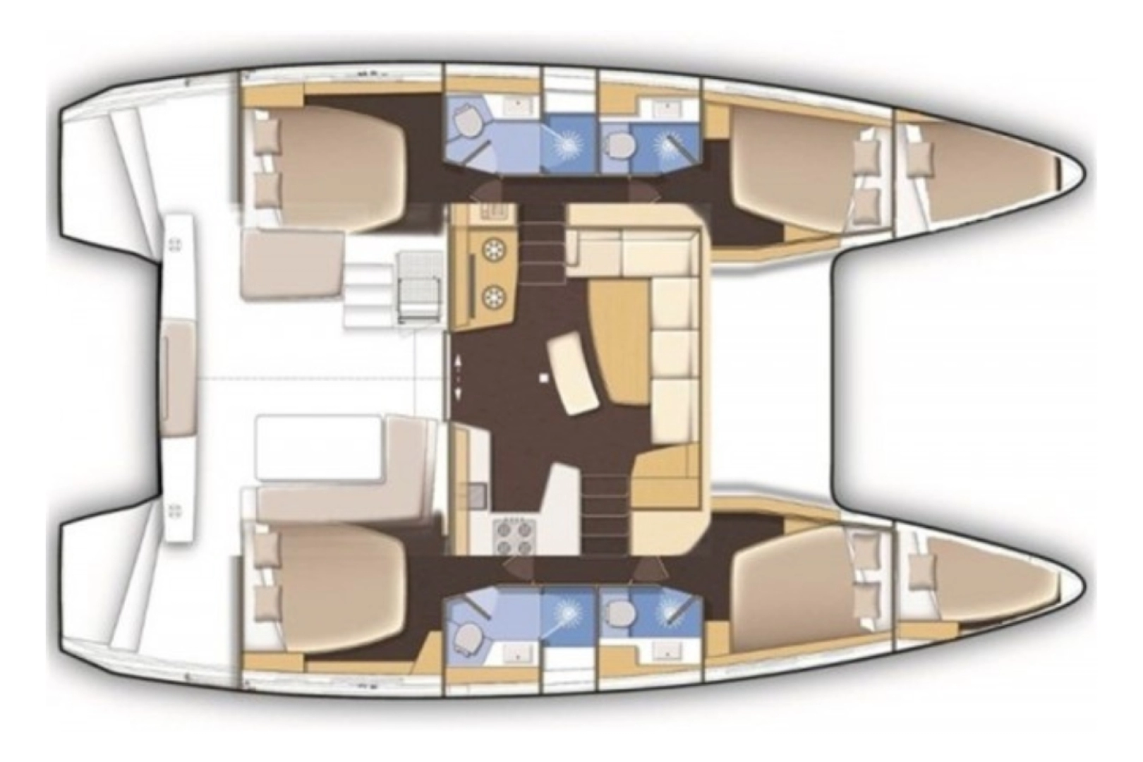 Noleggio Catamarano Lagoon con patente nautica