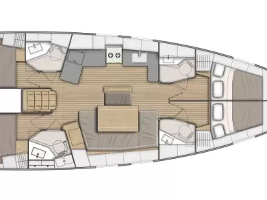 Noleggio Barca a vela a Scardona – Bénéteau Oceanis 46.1