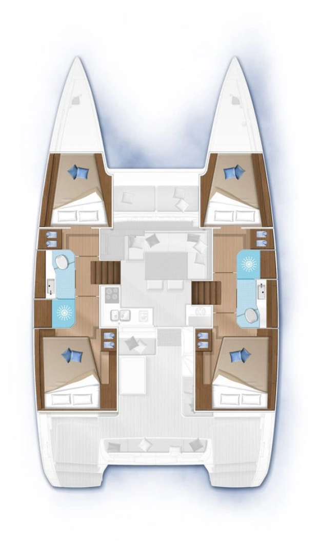 Noleggio Catamarano Lagoon con patente nautica