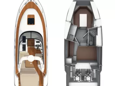 Noleggio Barca a motore Bavaria con patente nautica