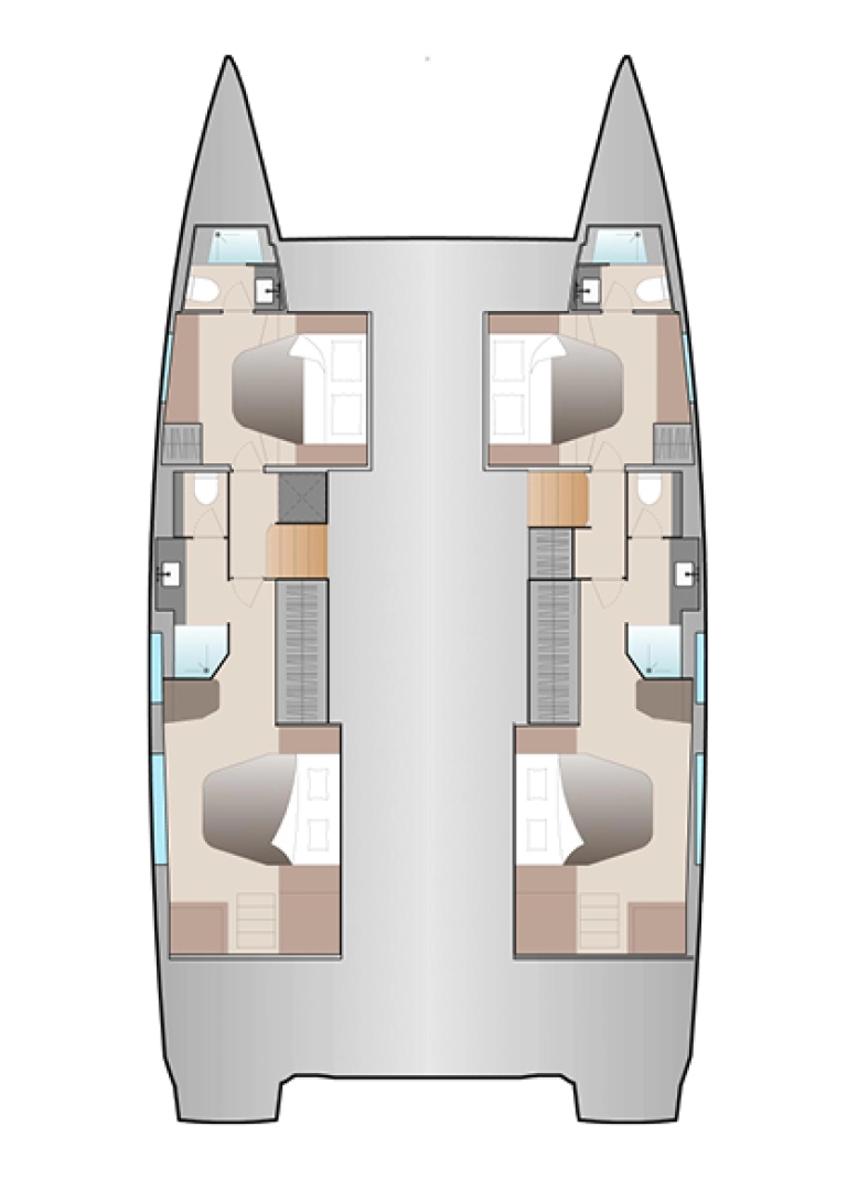 Noleggio Catamarano Fountaine Pajot con patente nautica
