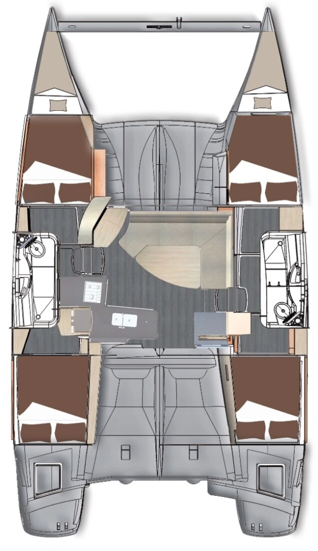 Noleggio Catamarano a Kaş – Fountaine Pajot Lipari 41