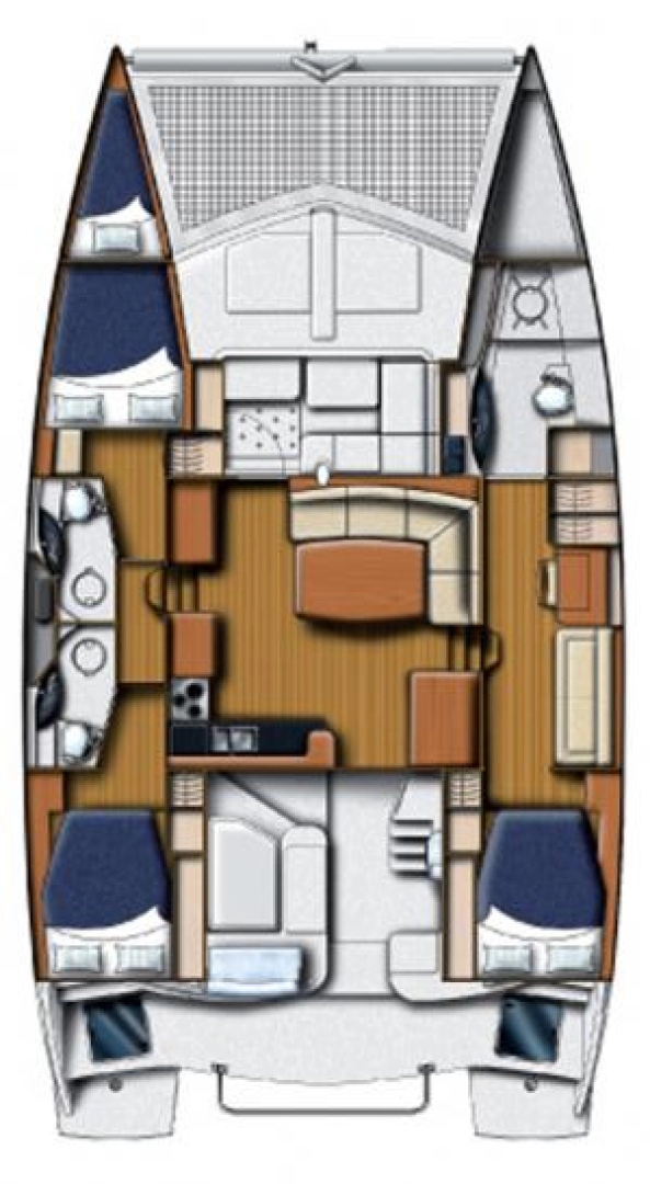 Noleggio Catamarano a Seget Donji – Leopard Catamarans / Robertson & Caine Leopard 45 - 3 + 1 cab.