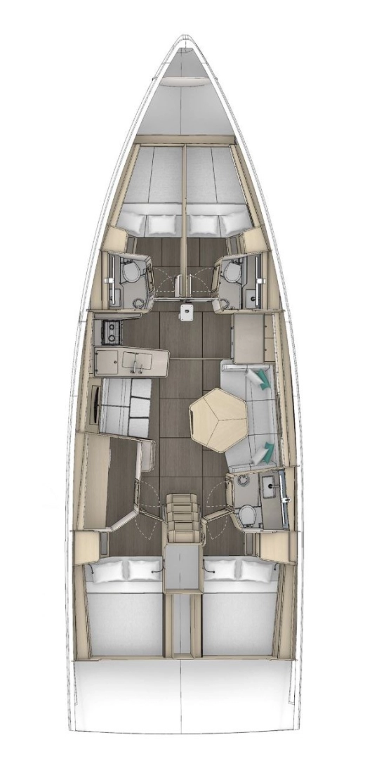Noleggio Barca a vela a Seget Donji – Dufour Dufour 48