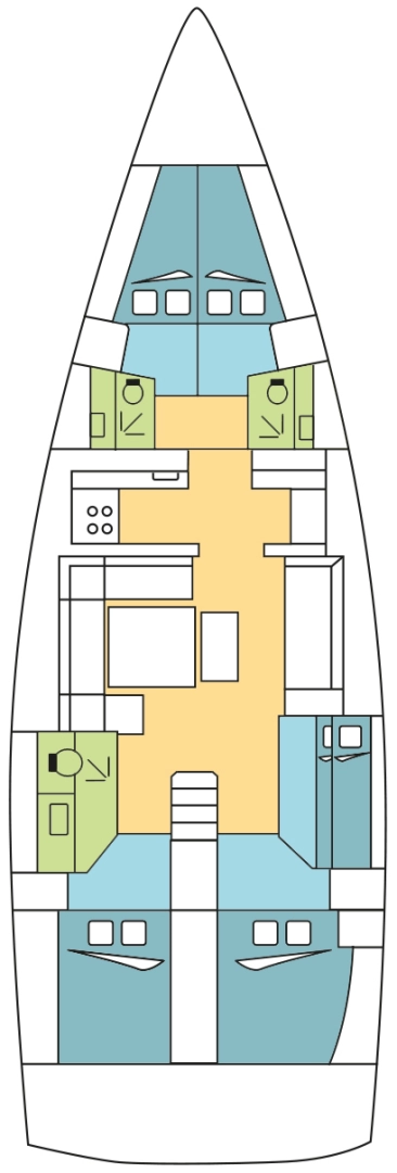 Noleggio barche Dufour Dufour 500 Grand Large a Jolly Harbour su Samboat