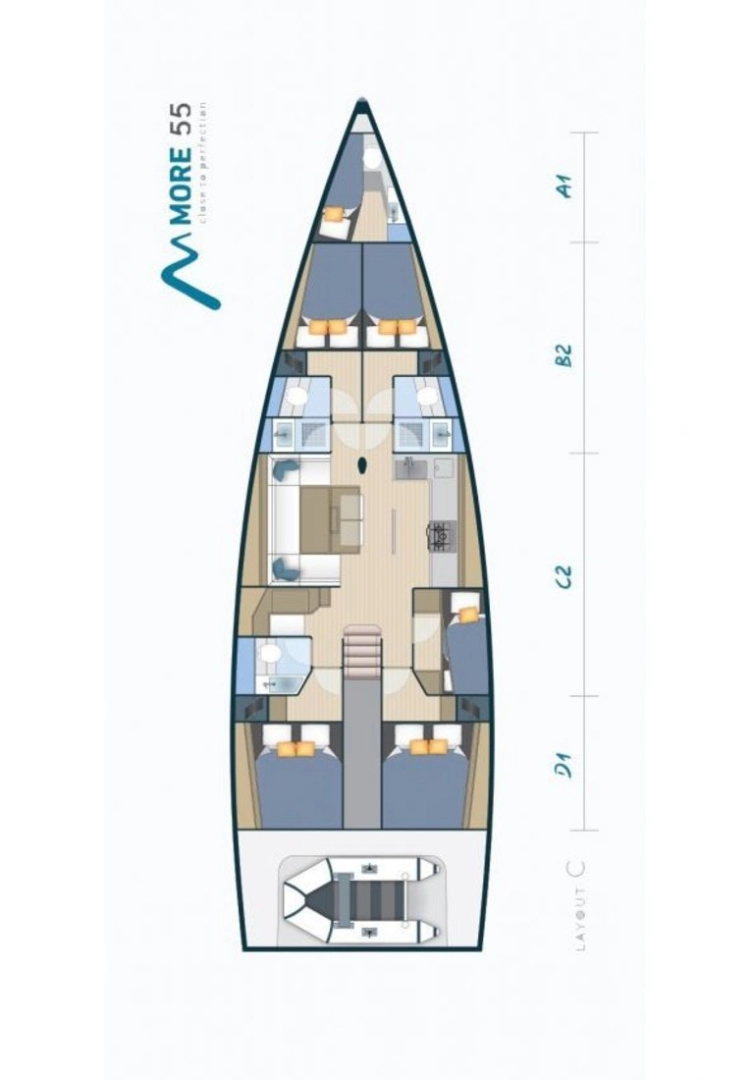 Noleggio Barca a vela a Castelli – More Boats More 55
