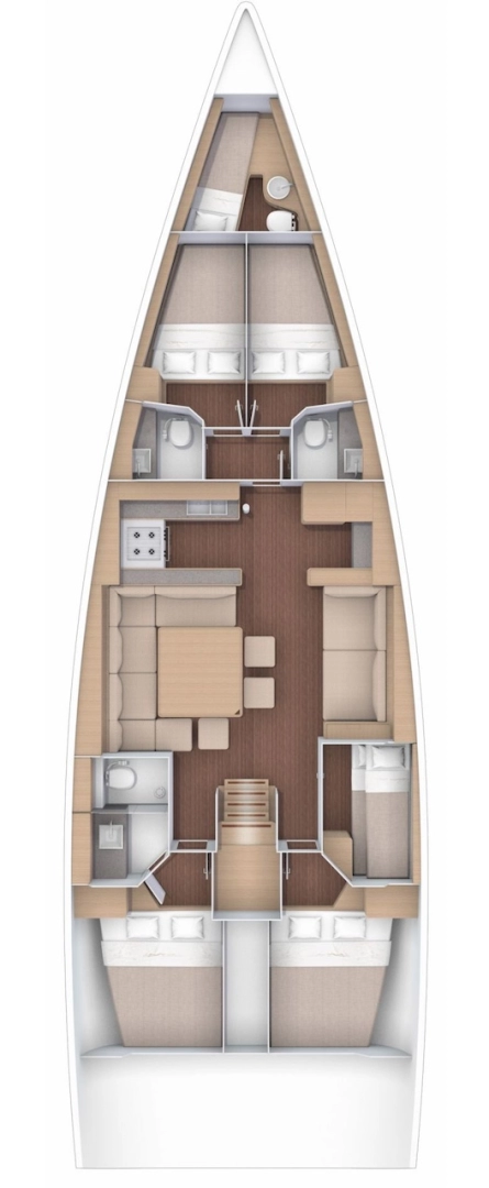 Noleggio Barca a vela a Mykonos (Isola) – Dufour Dufour 560 Grand Large