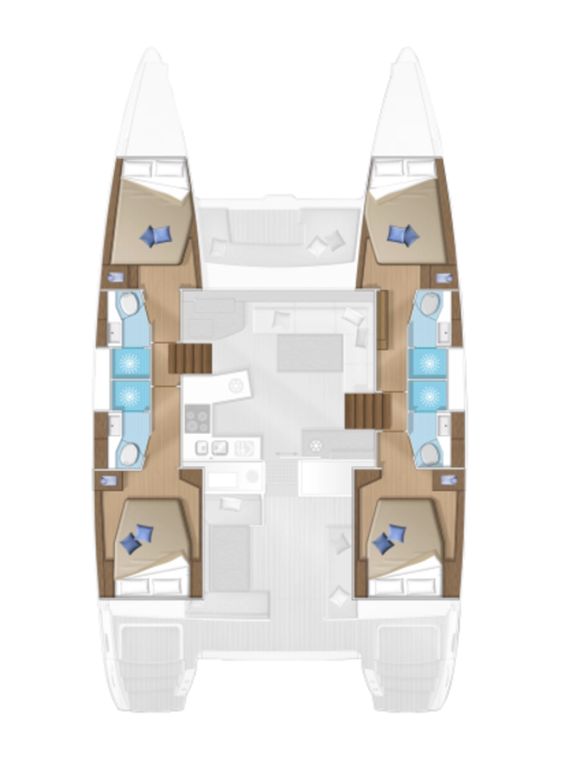 Noleggio a Mykonos (Isola) – Lagoon Lagoon 450 F su SamBoat