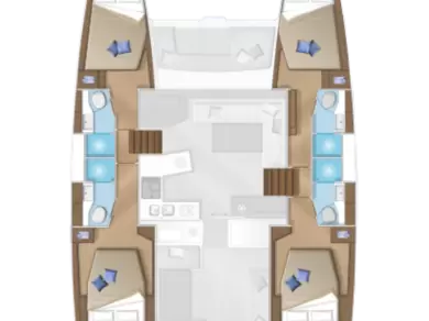 Noleggio a Mykonos (Isola) – Lagoon Lagoon 450 F su SamBoat