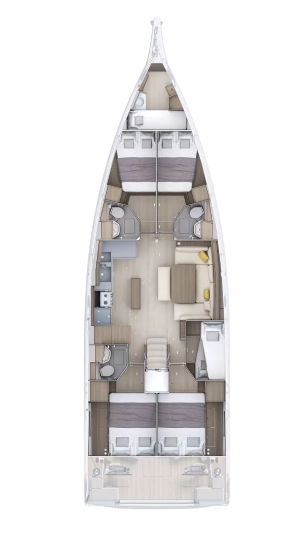 Noleggio barche Gouviá economico Oceanis 52 - 6 cab.