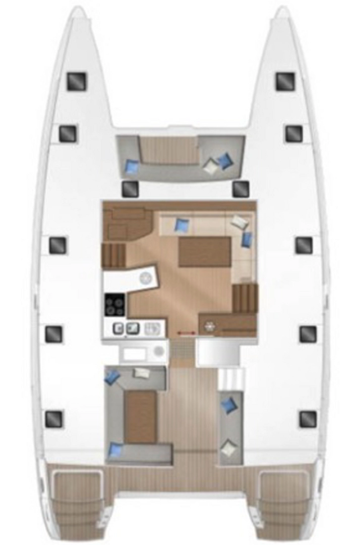 Noleggio barche Lagoon Lagoon 450 F a Sant Antoni de Portmany su Samboat