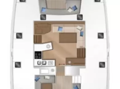 Noleggio barche Lagoon Lagoon 450 F a Sant Antoni de Portmany su Samboat