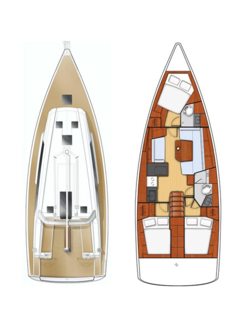 Bénéteau Oceanis 41.1 da affittare a  Castelli