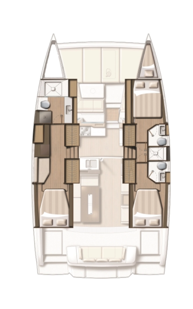 Noleggio Catamarano a Road Town – Bali Bali 4.2