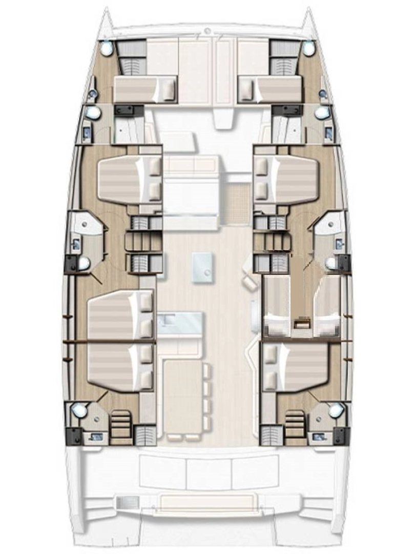 Noleggio Catamarano a Road Town – Bali Bali 5.4