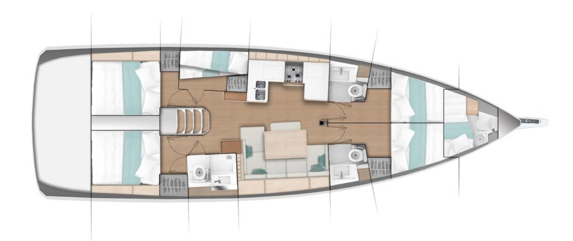 Jeanneau Sun Odyssey 490 da affittare a  Gouviá