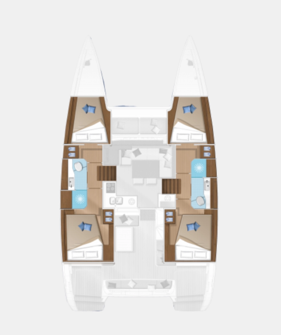 Noleggio Catamarano Lagoon con patente nautica