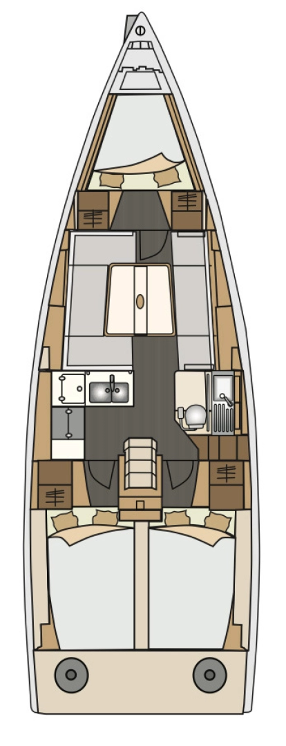 Noleggio Barca a vela a Punat – Elan E4