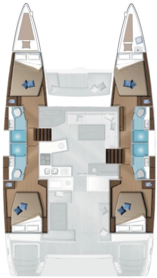 Noleggio Catamarano Lagoon con patente nautica