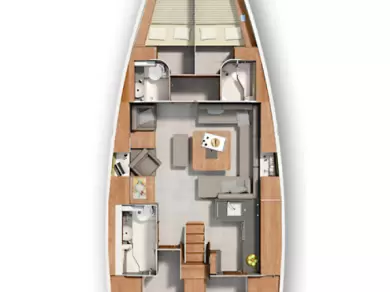 Noleggio Barca a vela a Komolac – Hanse Hanse 455