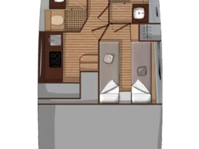 Noleggio barche Sukošan economico Sessa Fly 42 - 2 cab.