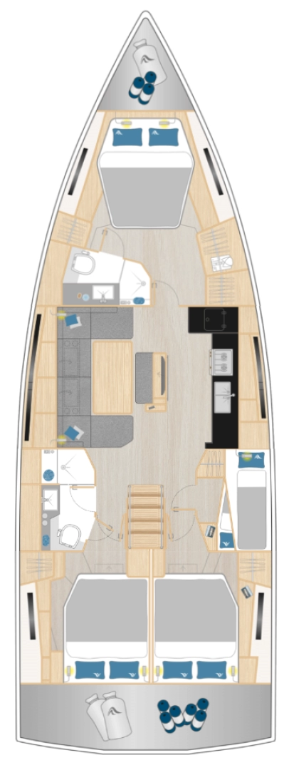 Hanse Hanse 460 da affittare a  Marsiglia