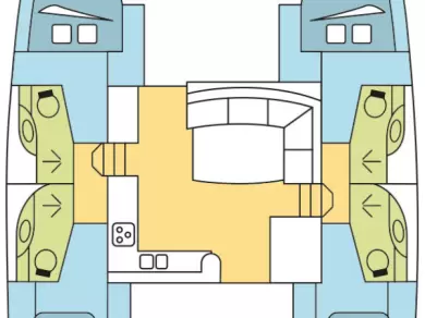 Noleggio a Tribunj – Leopard Catamarans / Robertson & Caine Leopard 44 - 4 + 2 cab. su SamBoat