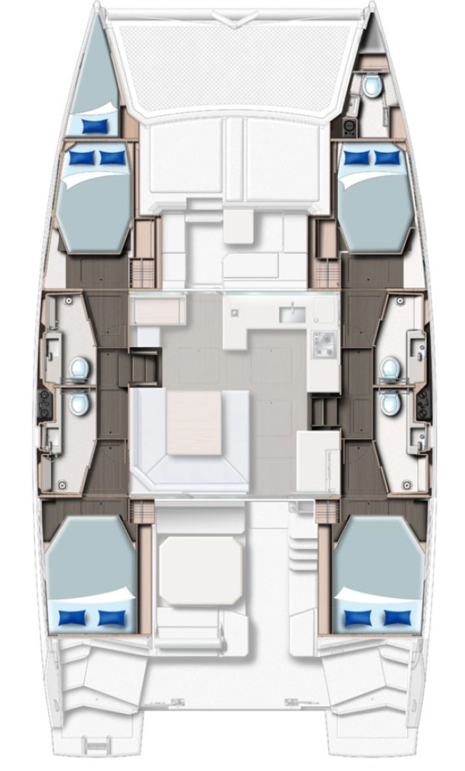 Leopard Catamarans / Robertson & Caine Leopard 45 - 3 + 1 cab. da affittare a  South Malé Atoll