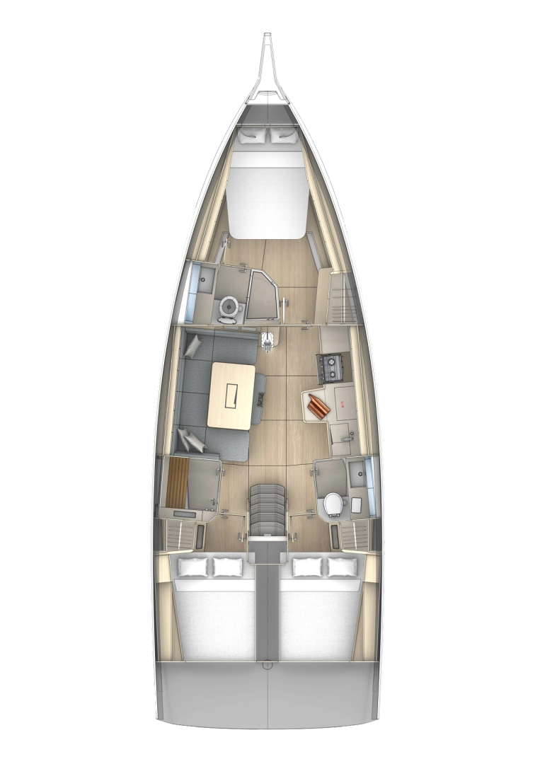 Noleggio barche Golfe-Juan economico Dufour 41