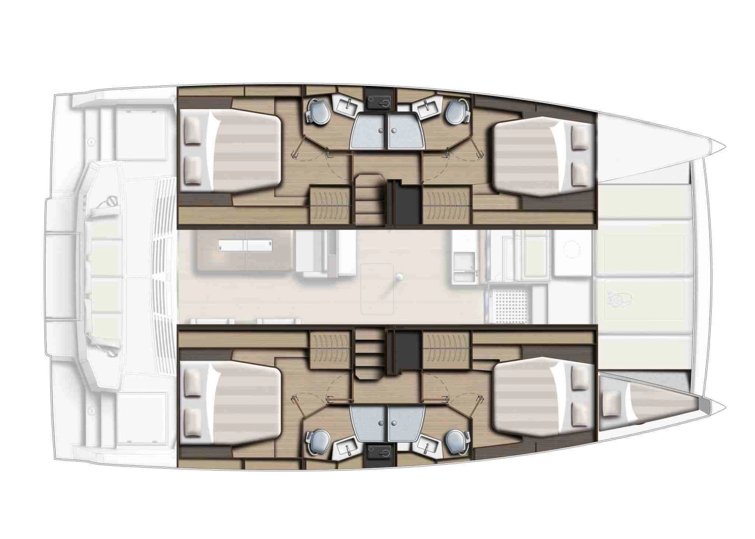 Noleggio Catamarano con o senza skipper Bali a Parham Town