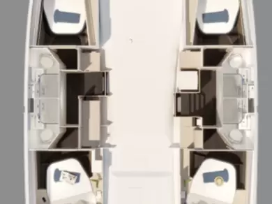 Fountaine Pajot Fountaine Pajot FP 44 Quatuor ELECTRIC - 4 + 1 cab. da affittare a  Seget Donji