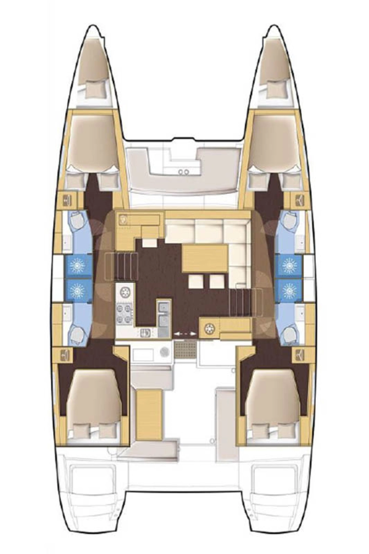 Noleggio barche Eden Island economico Lagoon 450 F