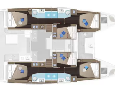 Noleggio Catamarano a Álimos – Lagoon Lagoon 51
