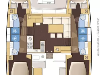 Noleggio barche Lefkáda economico Lagoon 46