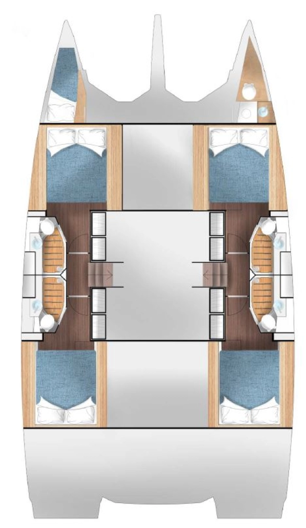 Noleggio Catamarano a Primošten – Cervetti Yachts Cervetti 44 - 4 + 1 cab.