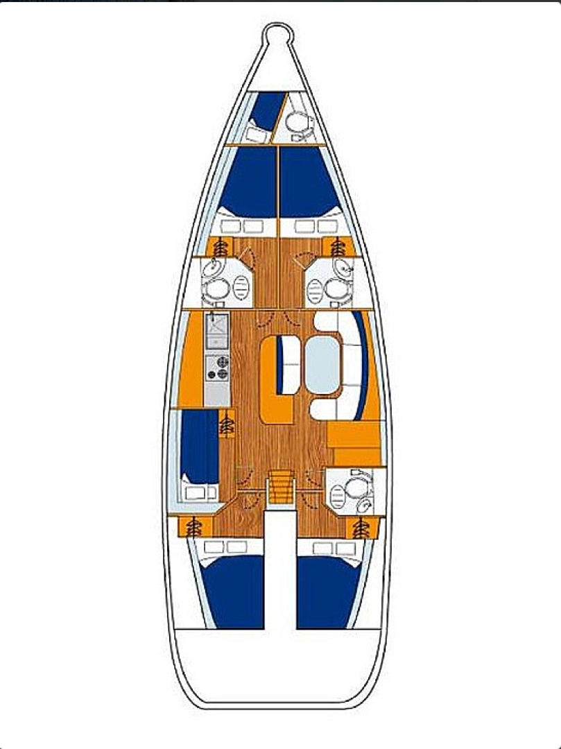 Noleggio Barca a vela Bénéteau con patente nautica