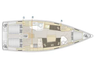 Hanse Hanse 418 da affittare a  Castelli