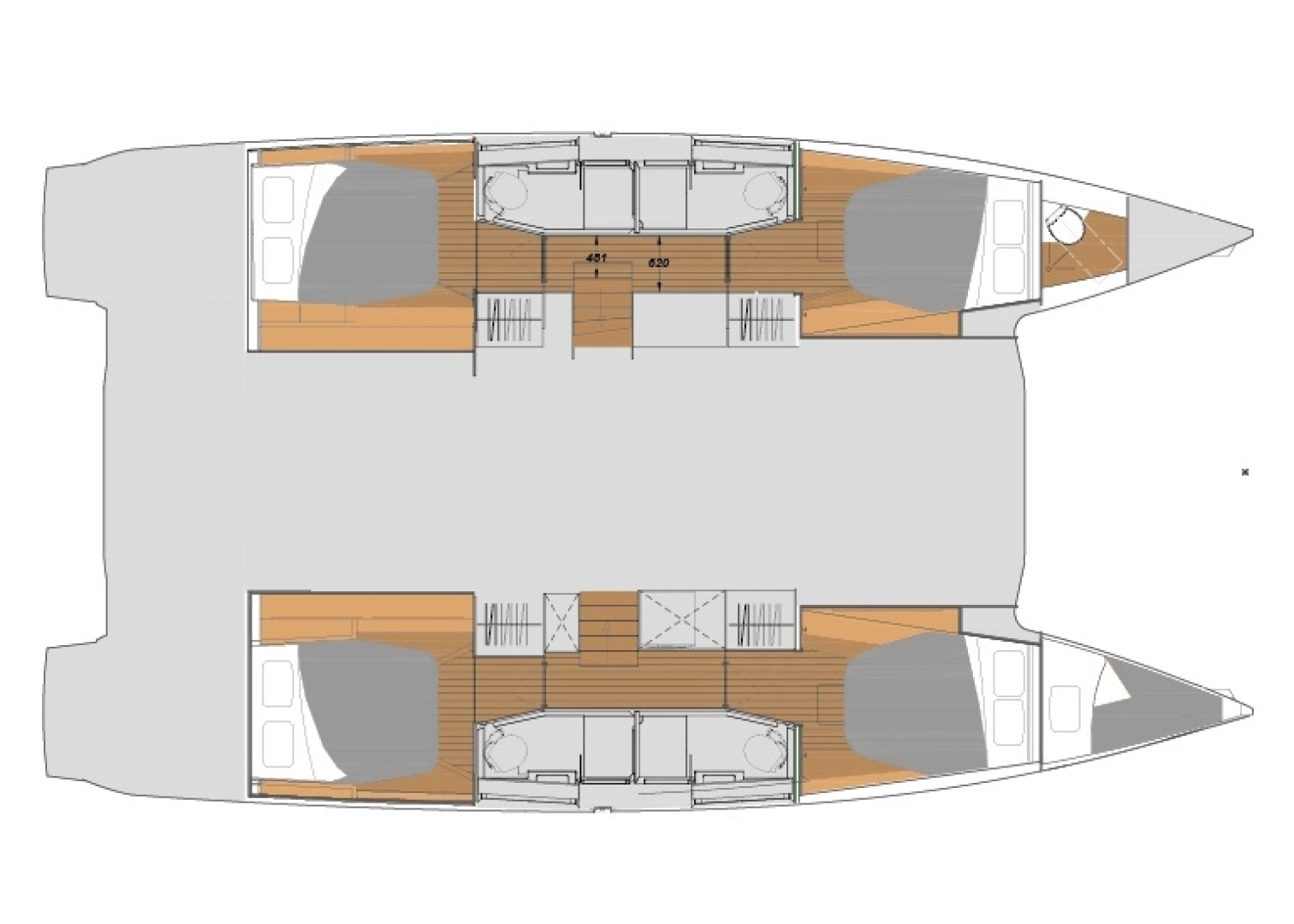 Noleggio Catamarano Fountaine Pajot con patente nautica