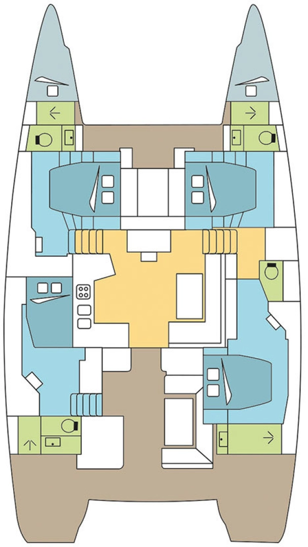Noleggio barche Lagoon Lagoon 52 F a Pirovac su Samboat