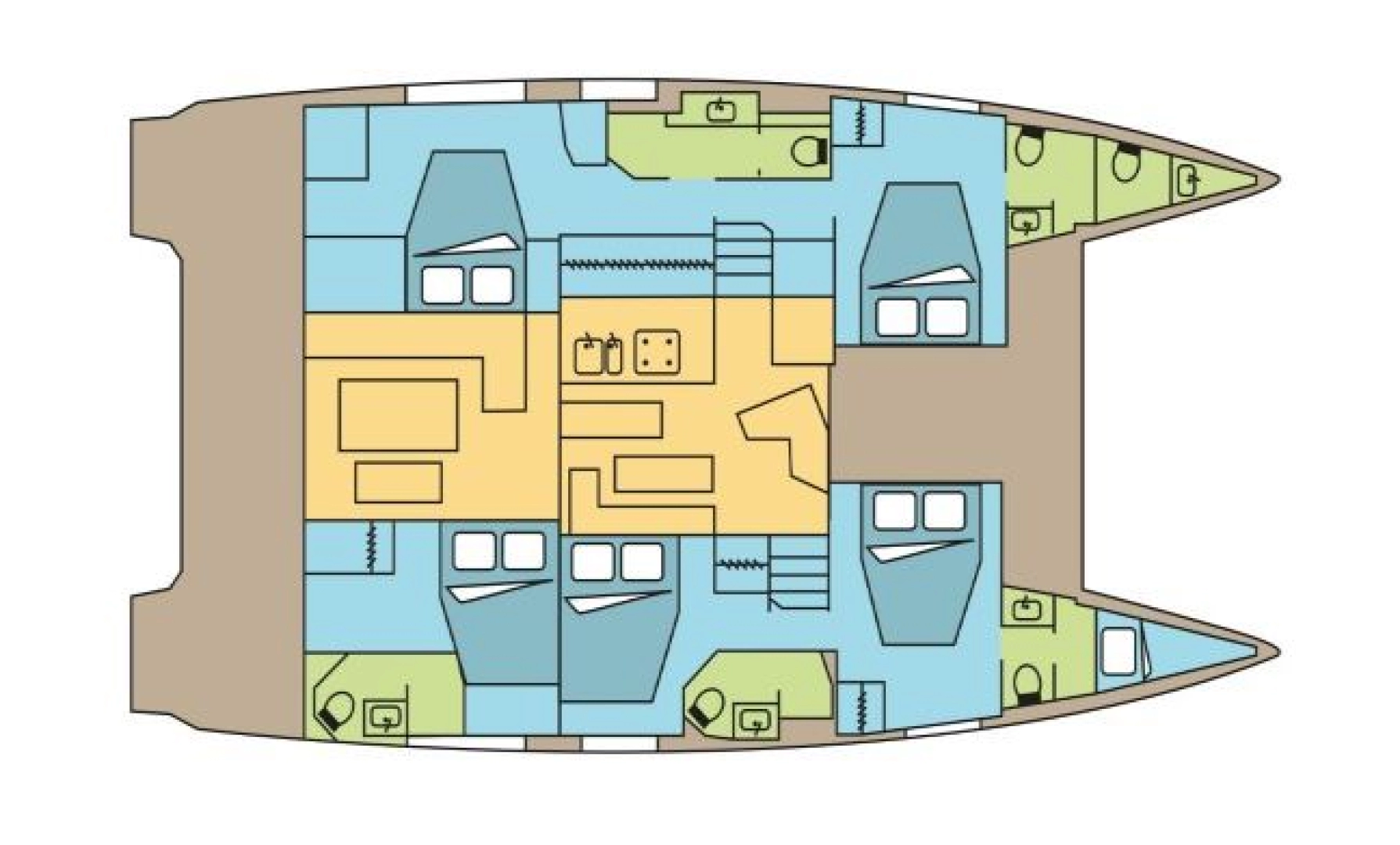 Noleggio barche Fountaine Pajot Fountaine Pajot Aura 51 SMART ELECTRIC - 5 cab. a Pozzuoli su Samboat