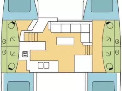 Noleggio Catamarano Fountaine Pajot con patente nautica