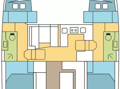 Noleggio barche Bas du Fort economico Nautitech 40