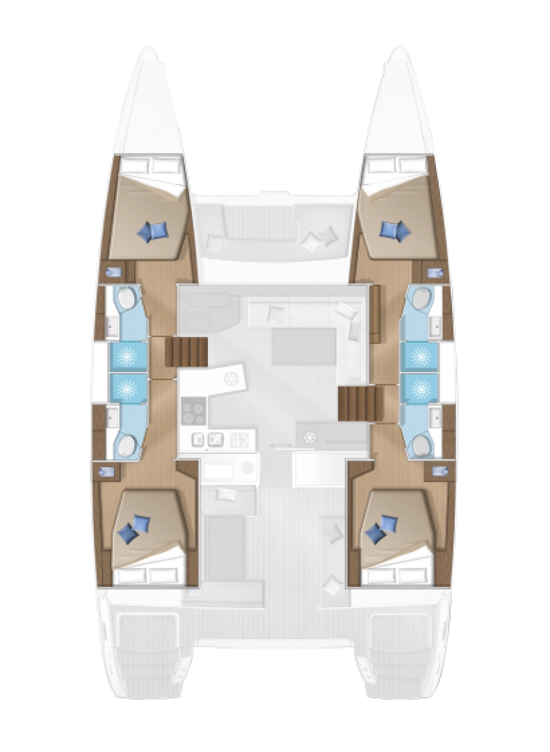 Noleggio Catamarano con o senza skipper Lagoon a Álimos