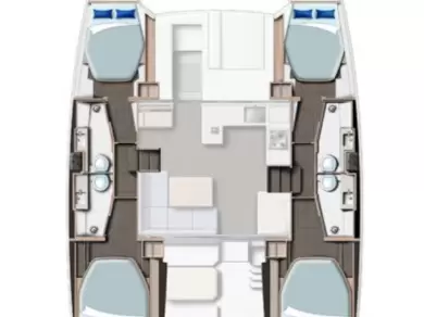 Leopard Catamarans / Robertson & Caine Leopard 42 - 4 cab. da affittare a  Procida