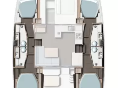 Noleggio barche Procida economico Leopard 42 - 4 cab.